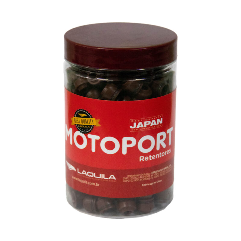 Retentor Válvula MOTOPORT CG 150 Pote C/ 250PCS (Marrom)