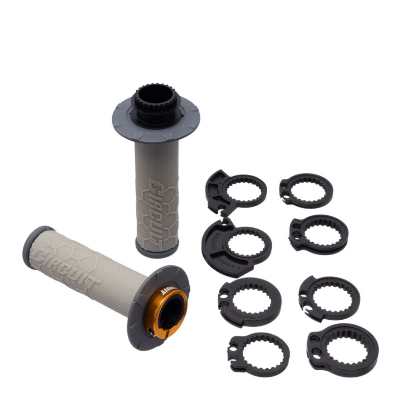Manopla Circuit Kira Lock-ON Cinza/Titanium