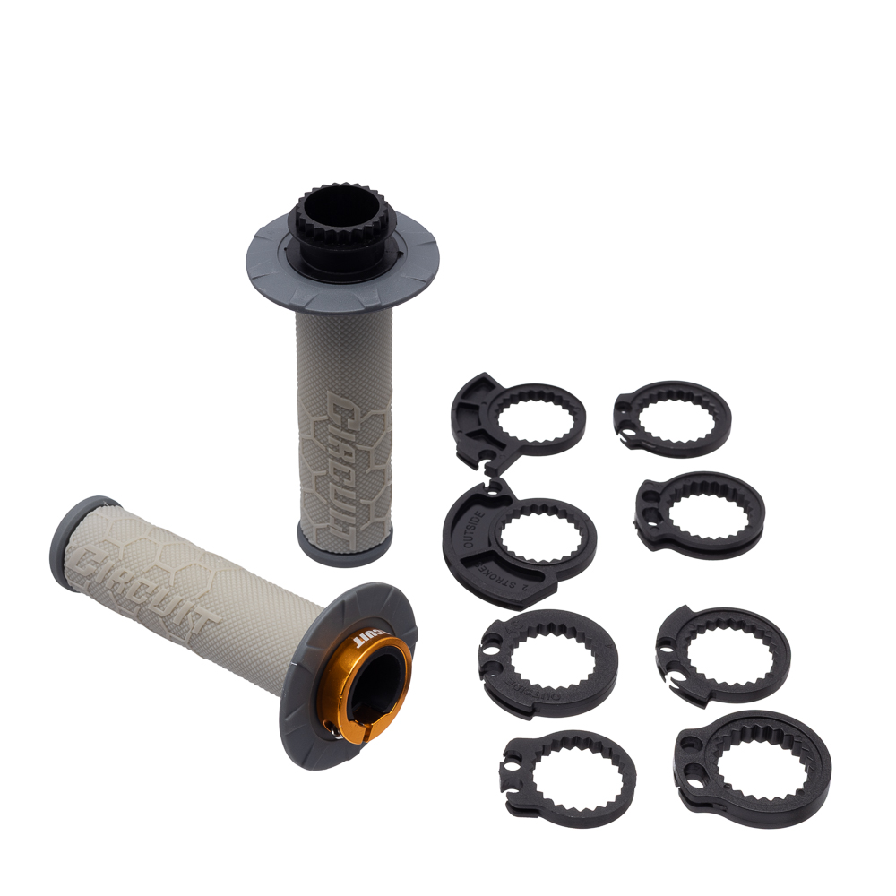 Manopla Circuit Kira Lock-ON Cinza/Titanium