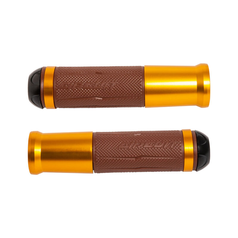 Manopla Circuit Silverstone Marrom/Dourado