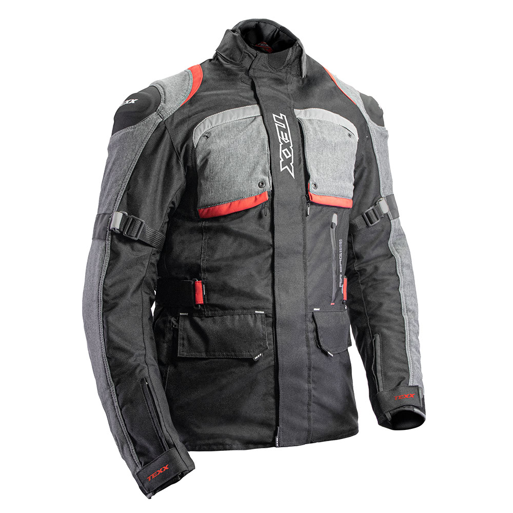 Jaqueta Texx Armor Airbag V2 Pret Cinz Verm Masc Xxl 2XL