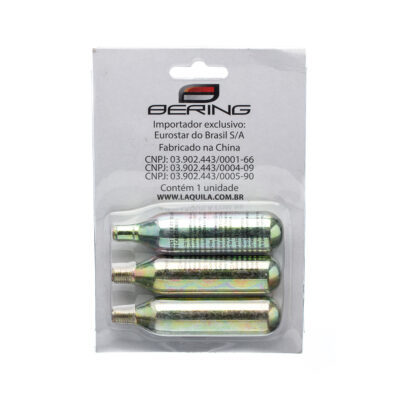 KIT Conserto Pneu Bering (Refil 03 Garrafas de CO2 16G)