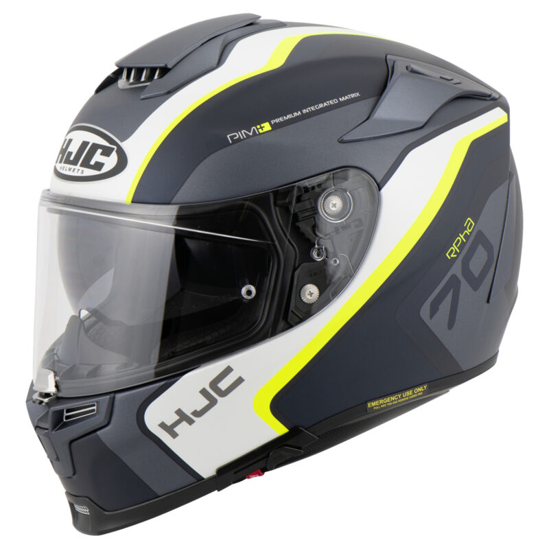 Capacete Hjc Rpha 70 Kroon Preto Branco e Verde