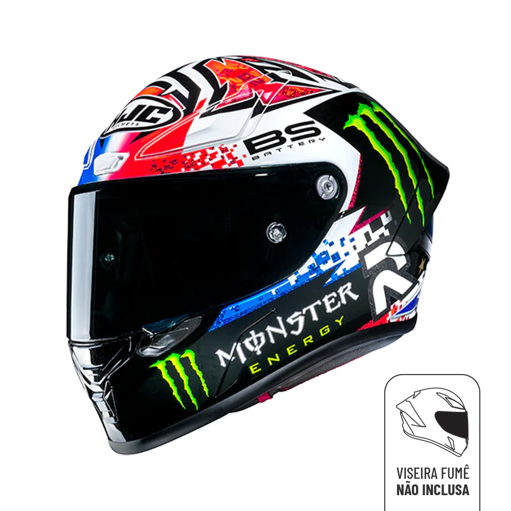 Capacete Hjc Rpha 1 Quartararo LE Mans Monster Replica 61