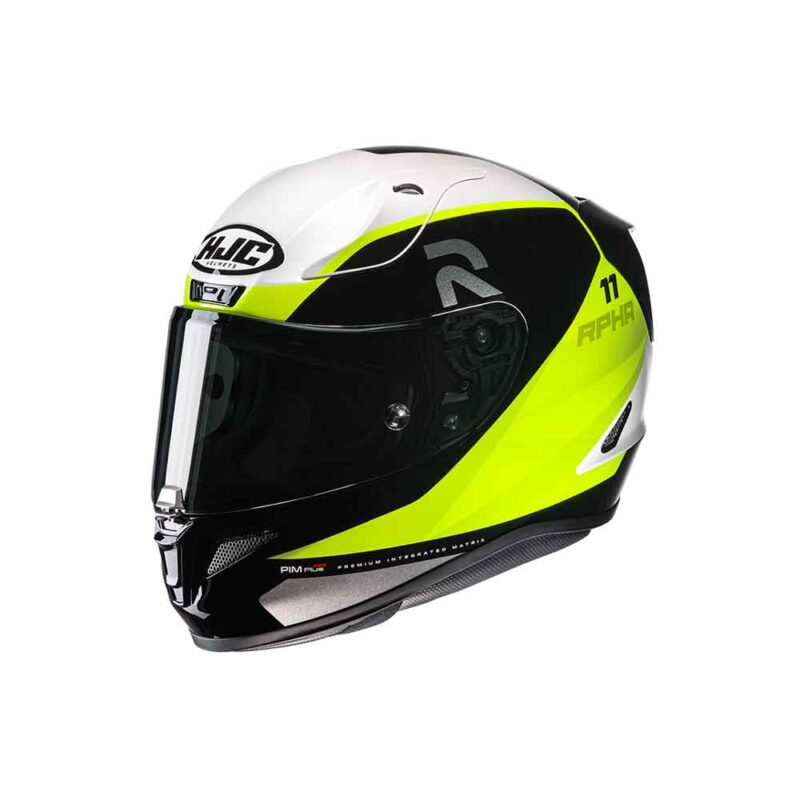 Capacete Hjc Rpha 11 Texen Preto Verde e Branco 56