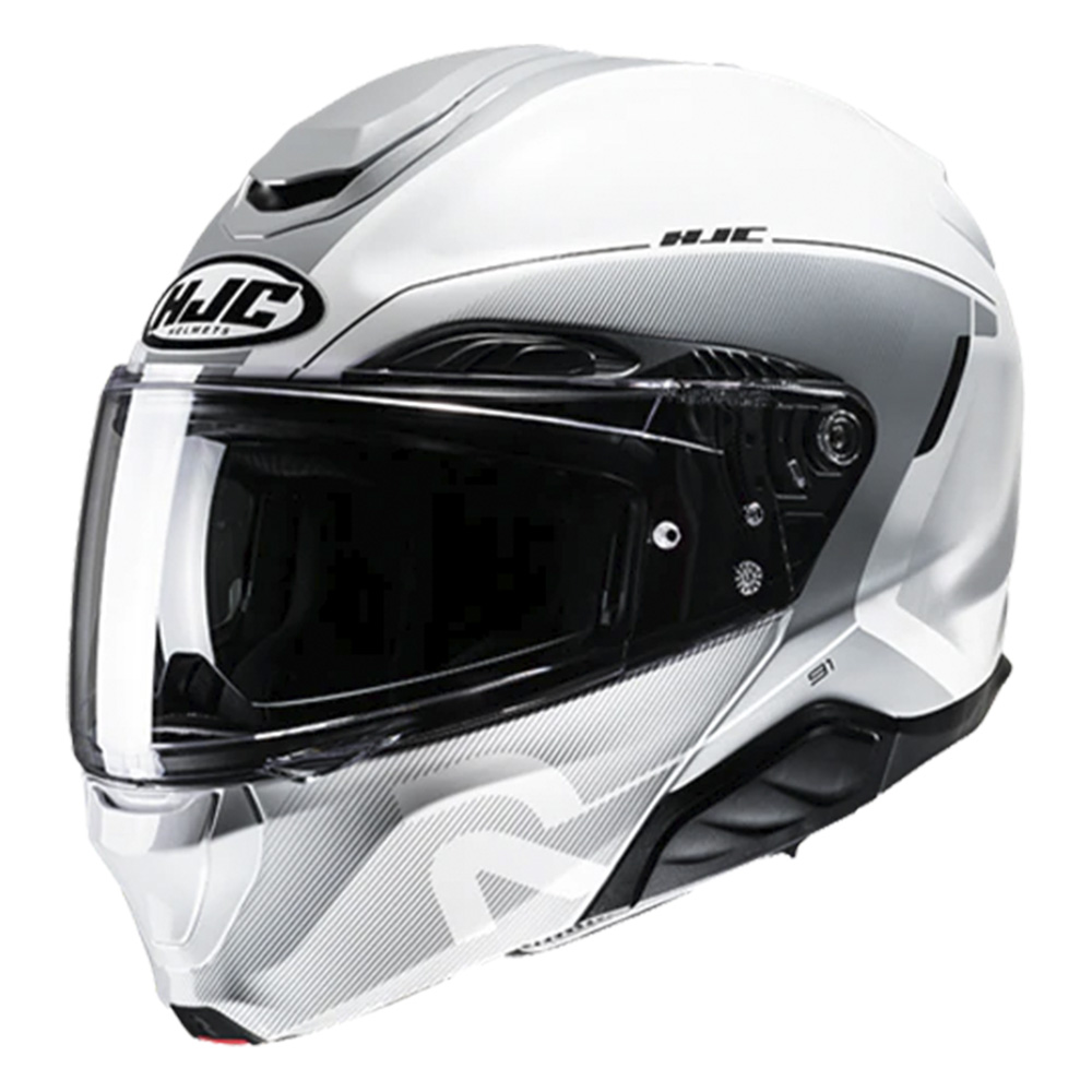 Capacete Hjc Rpha 91 Combust Branco e Chumbo