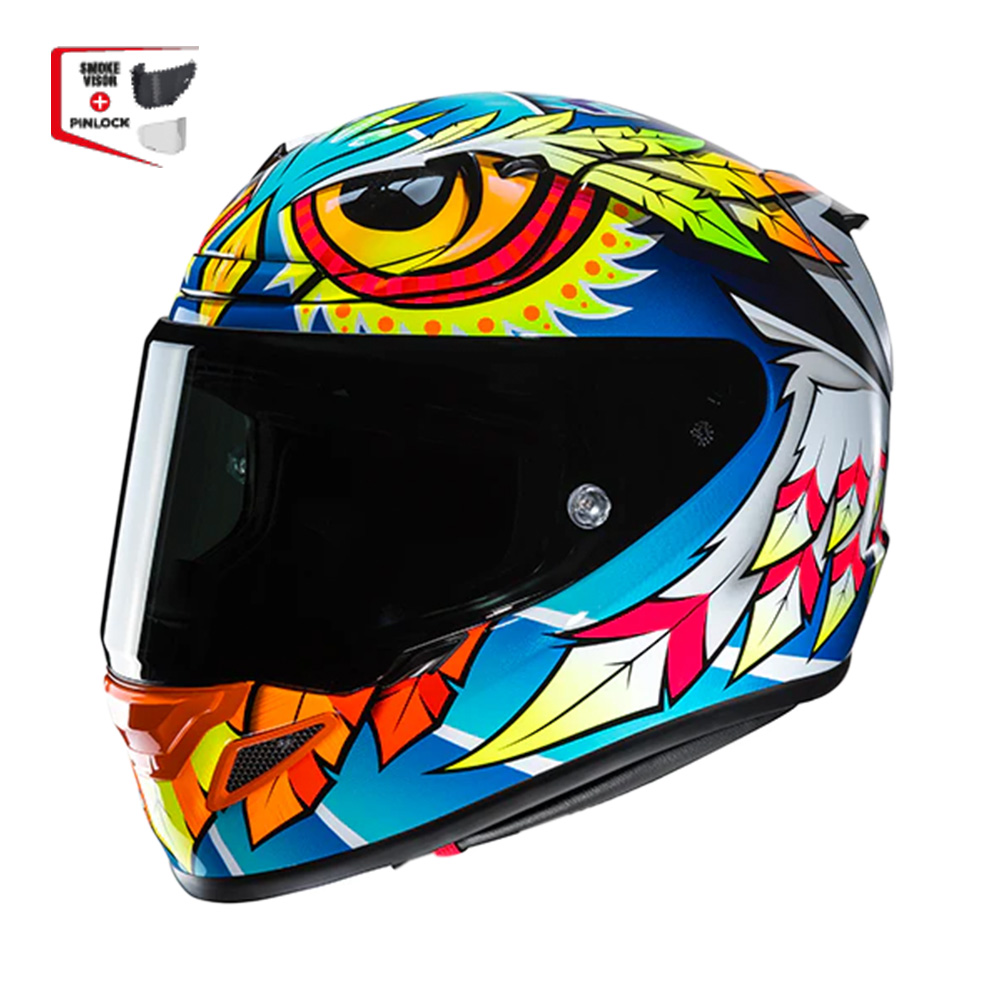 Capacete Hjc Rpha 12 Spasso Azul Amare Laran Branc