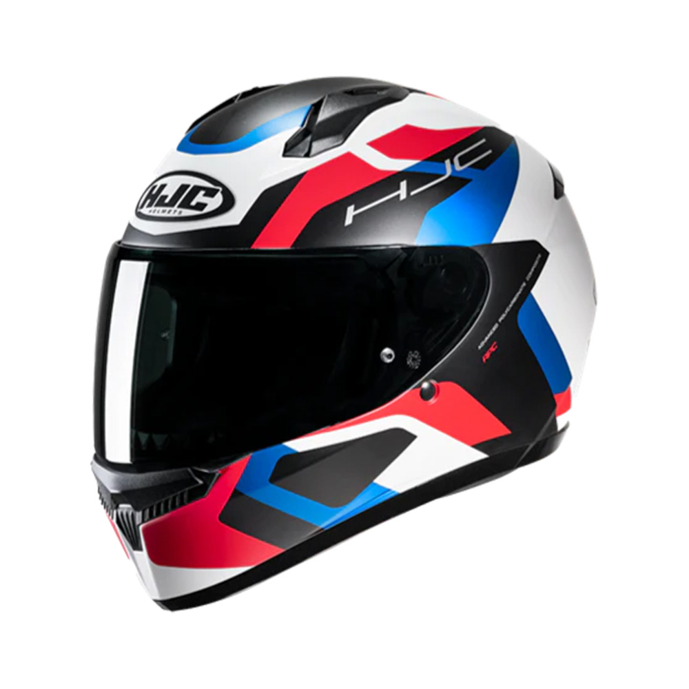 Capacete Hjc C10 Tins Branc Verm Pret Azu
