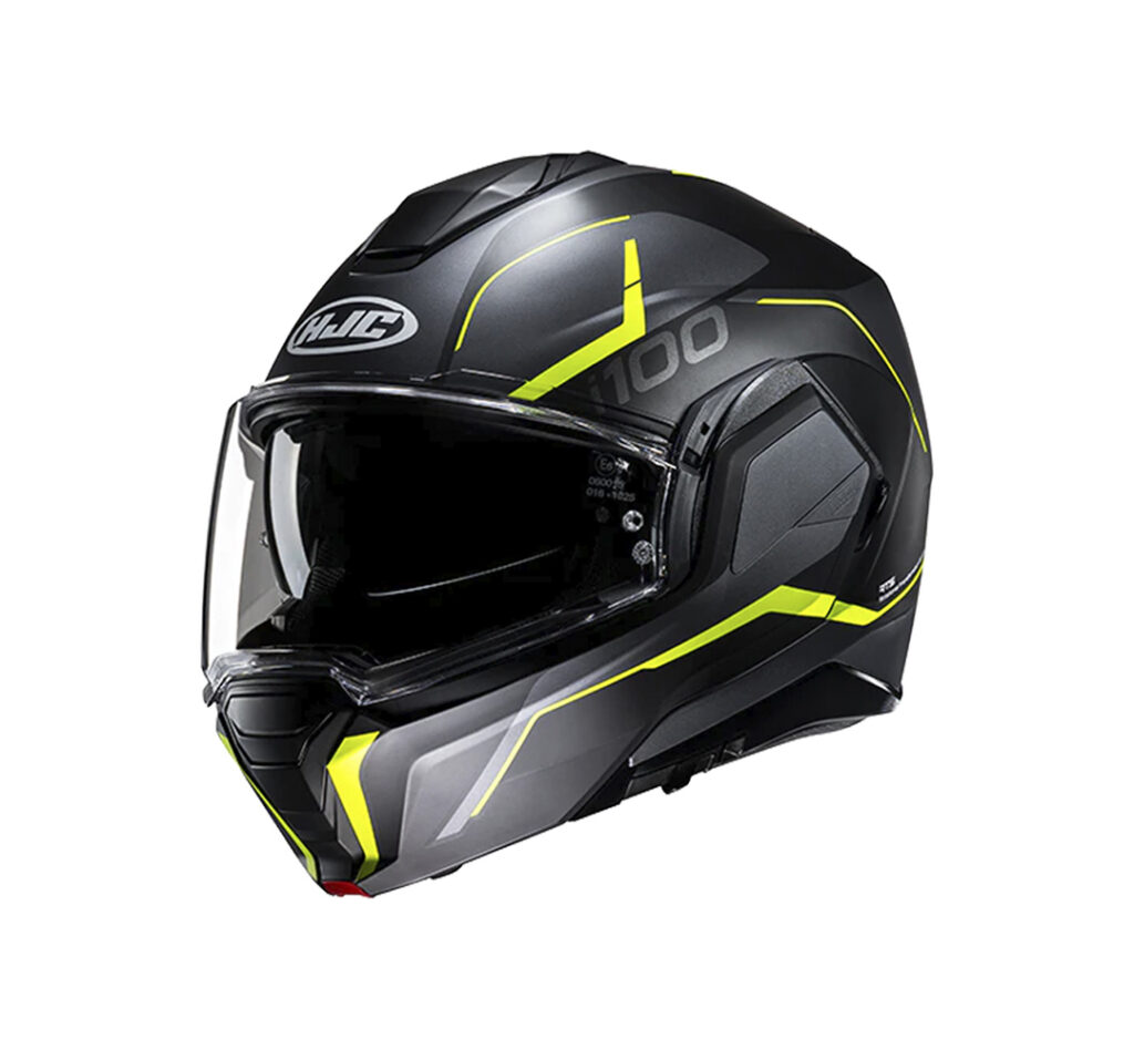 Capacete Hjc I100 180 Lorix Cinz Pret Verd 58