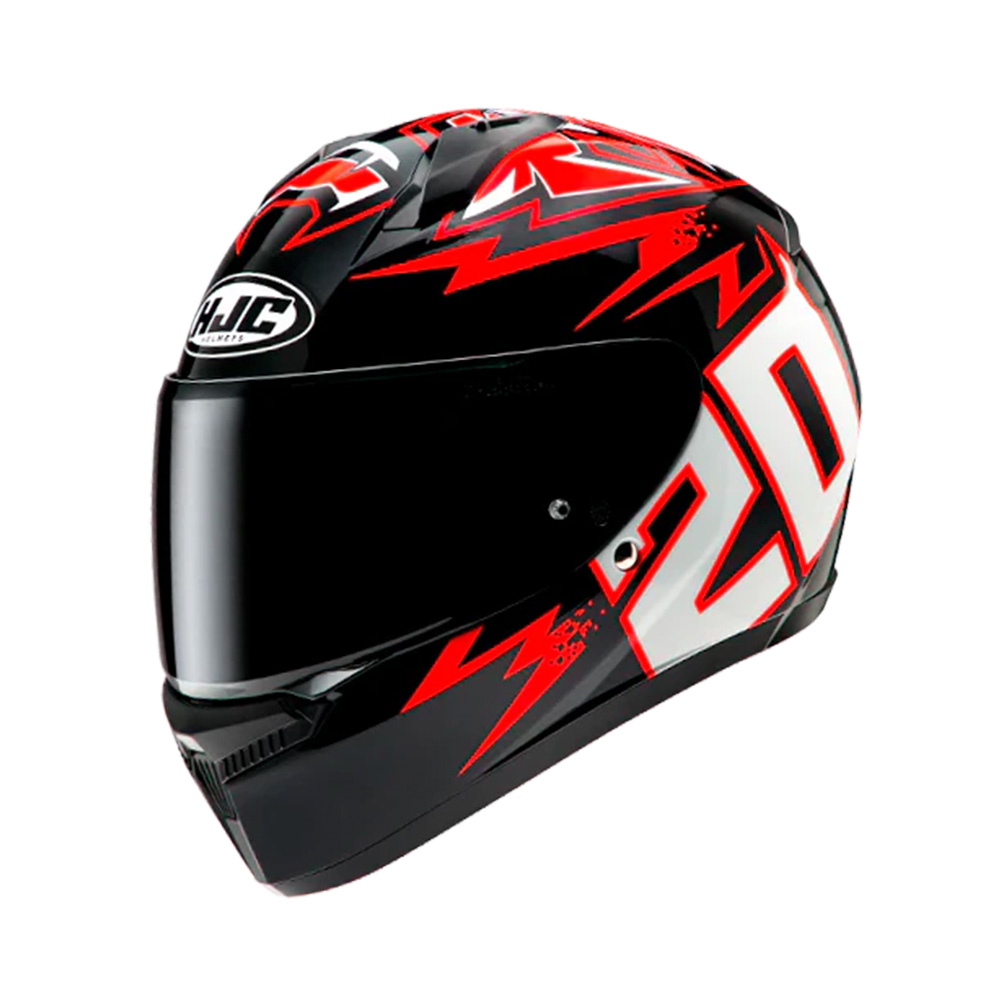 Capacete Hjc C10 Fabio Quartararo 2024 Verm Pret Branc