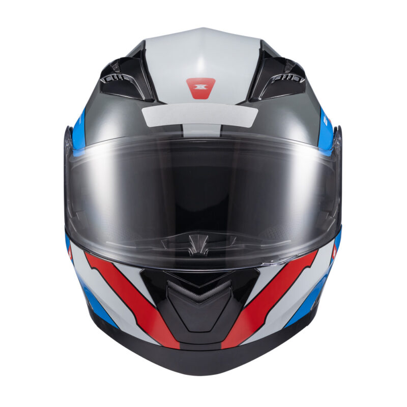 Capacete Texx Esc Gladiator V3 Reisen Azu Verm Branc Bril