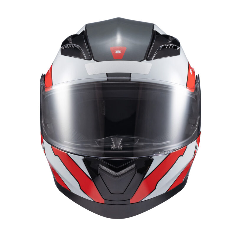 Capacete Texx Esc Gladiator V3 Reisen Verm Branc Bril