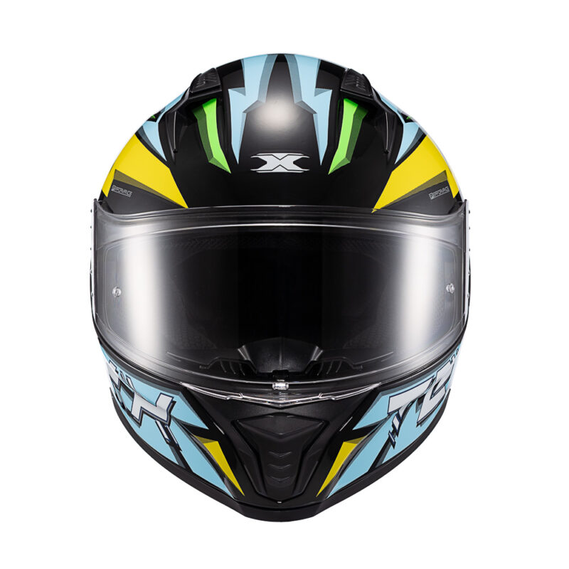 Capacete Texx Fecha Raptor Genesis Azu Amare Branc Bril