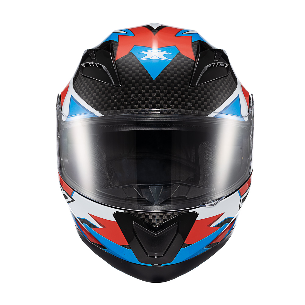 Capacete Texx Strike Ride Azu Verm Branc Pret Bril