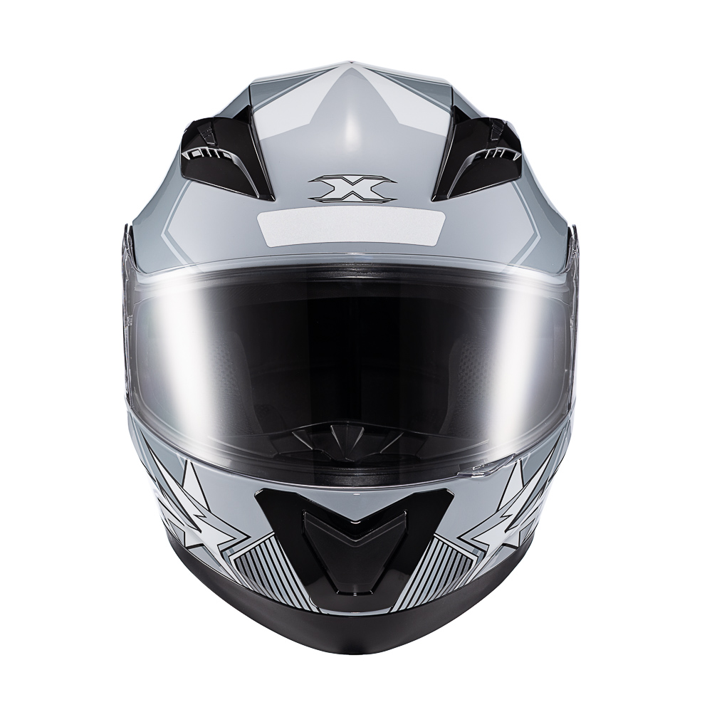 Capacete Texx Strike Superstar Cinz Verm Branc Bril