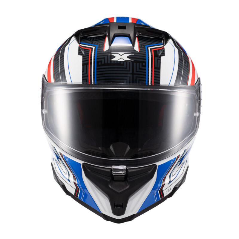Capacete Texx Fecha Kaiman Flag Usa Bril