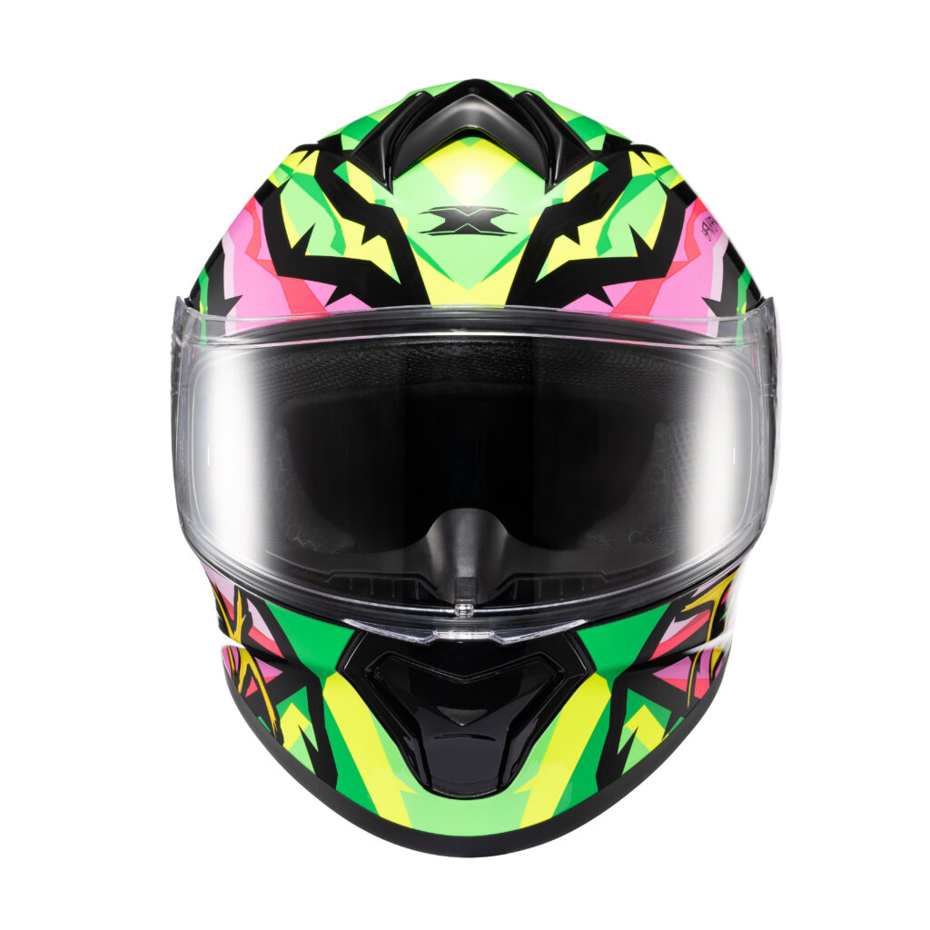 Capacete Texx Fechado Spihe Maasai Verde Rosa