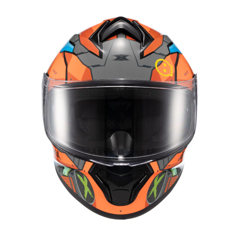 Capacete Texx Fechado Spihe Gear Verm Azul